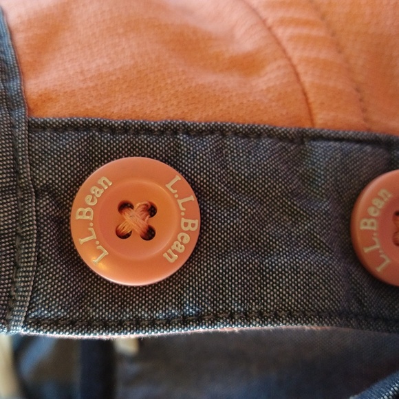 L.L Bean Women's X-Small Petite, Soft Cotton 4 Button Striped Rugby Pullover - Picture 6 of 8